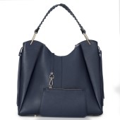 Geanta dama din piele naturala DiAmanti Abrianna Bleumarin D1532